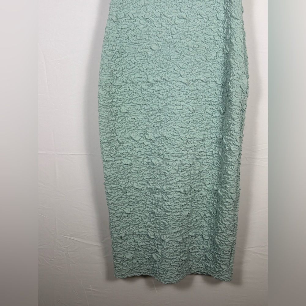 Endless Blu Midi Dress Textured Green Seafoam - XL - Picture 6 of 11
